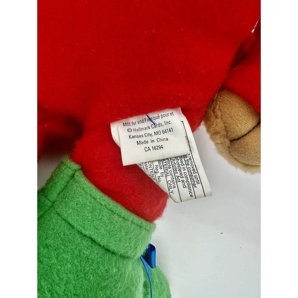 Vintage Hallmark Santa's Workshop Elf #25 Teddy Bear Plush 16